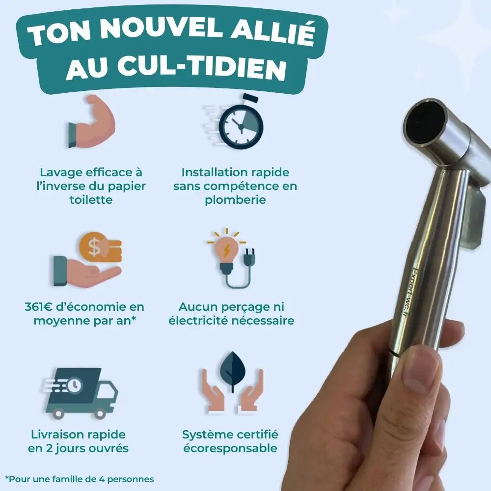 Douchette WC pour toilette suspendu