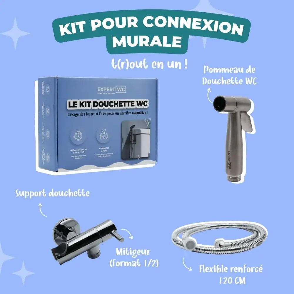 Douchette WC pour toilette suspendu