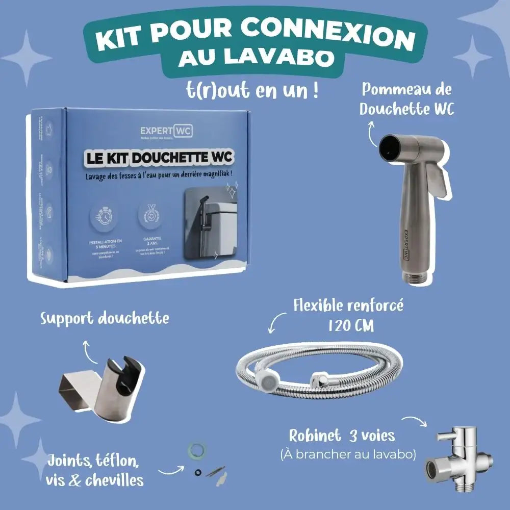 Douchette WC pour toilette suspendu