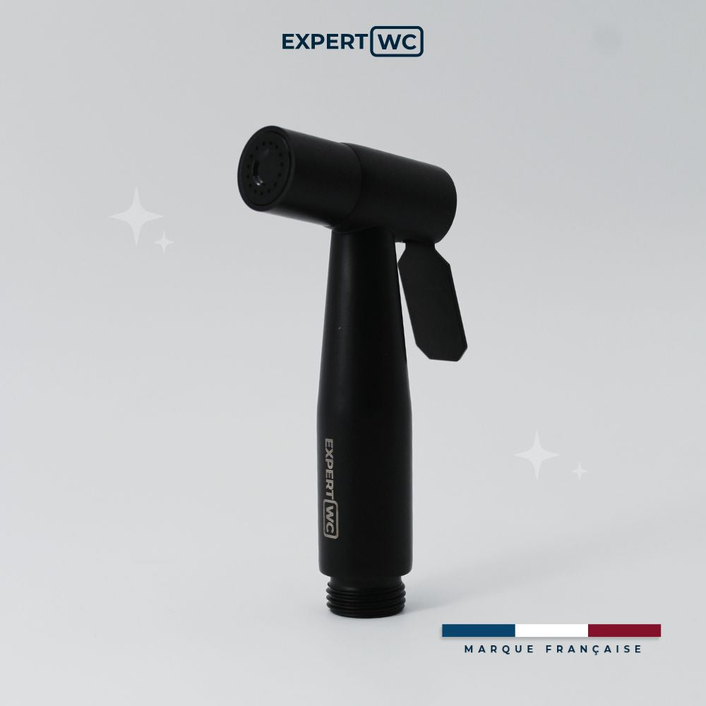 Pour Douchette WC Noir – Pulvérisateur – Design Épuré pour Toilette Moderne