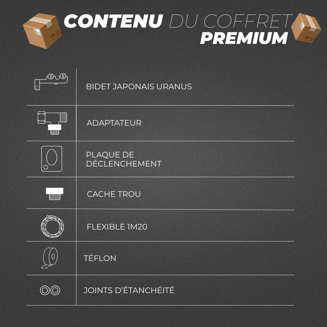 Kit WC Suspendus Japonais Uranus