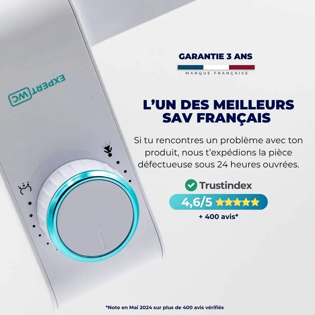 Molette du kit WC japonais Expert WC, garantie 3 ans et SAV français noté 4,6/5