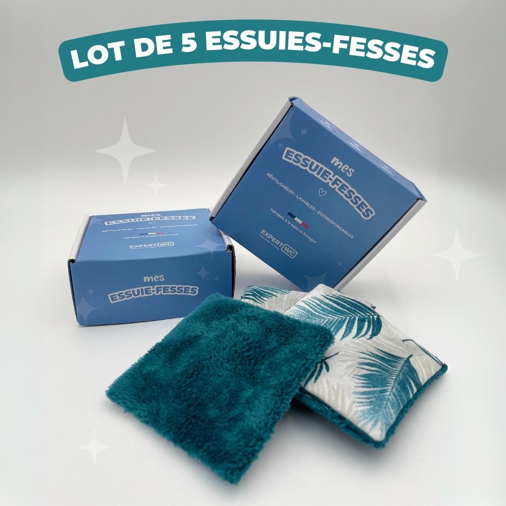 Lot de 5 Essuie Fesses Réutilisable