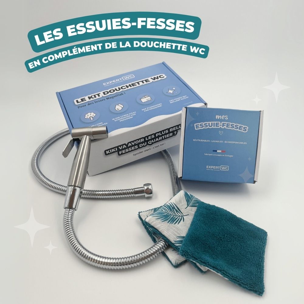 Lot de 5 Essuie Fesses Réutilisable