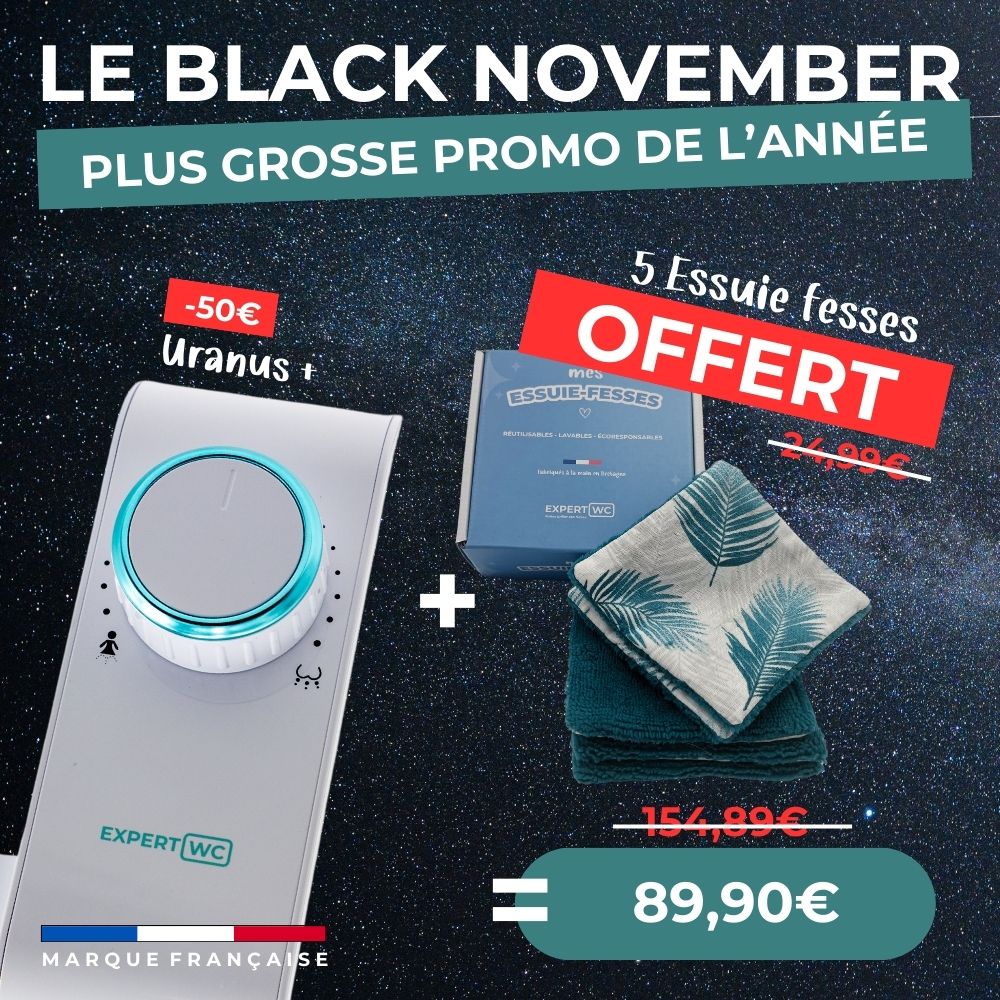 BLACK NOVEMBER 1 uranus = 1 lot d'essuie fesses 