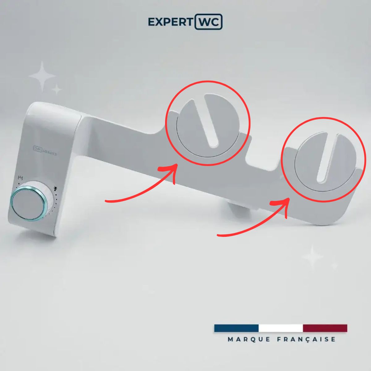 Supports de Maintien WC Universels x2 – Stabilisateurs Abattant & Kit WC Japonais – Compatible Uranus et BOKU
