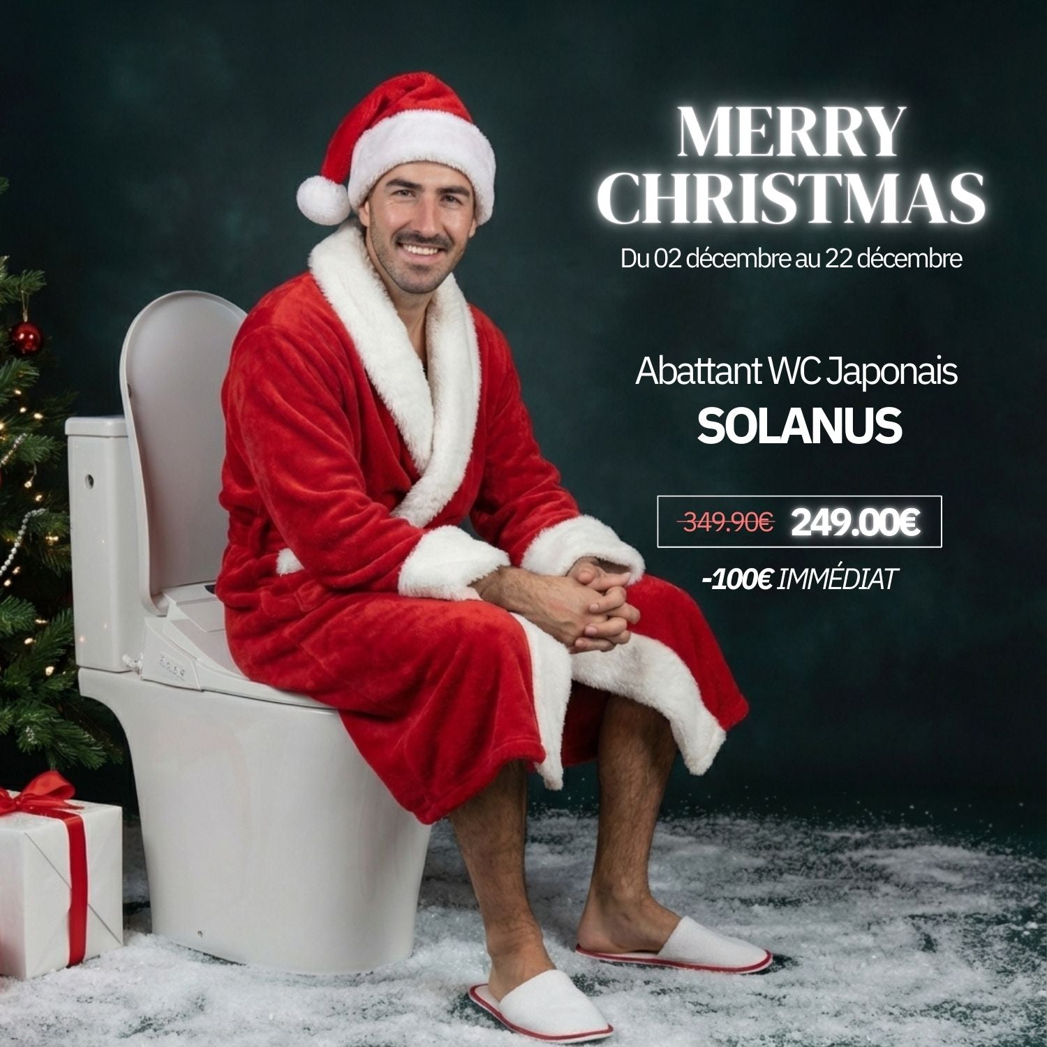 WC japonais solanus intelligent avec siège chauffant et douchette intégrée dans une salle de bain moderne