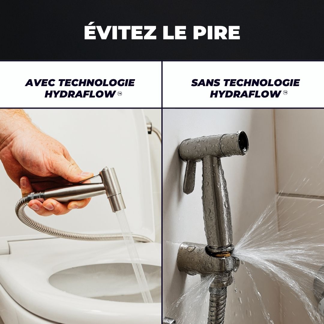 Douchette WC avec et sans technologie anti-fuite Hydraflow