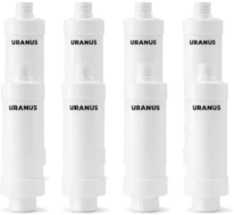 Lot de 8 filtres anti-calcaire Uranus pour WC japonais et douchette WC